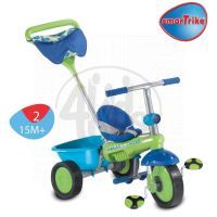Tříkolka Plus Fresh zeleno-modrá tečkovaná Smart Trike 2