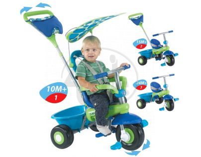 Tříkolka Plus Fresh zeleno-modrá Smart Trike