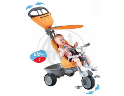 Smart Trike Tříkolka Recliner 4v1 oranžovošedá