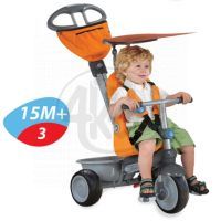 Smart Trike Tříkolka Recliner 4v1 oranžovošedá 6