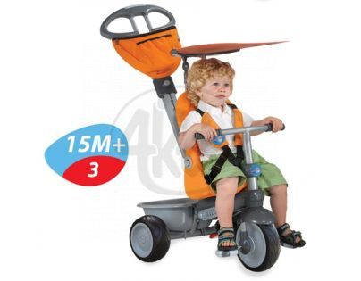 Smart Trike Tříkolka Recliner 4v1 oranžovošedá