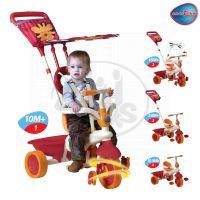 Smart Trike Tříkolka Safari se slunečníkem červeno-béžová 3