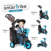 Smart Trike Tříkolka 4 v 1 Boutique modrá 2