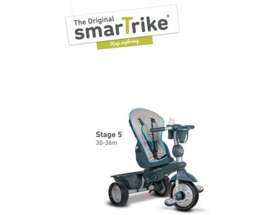 Smart Trike Tříkolka 5 v 1 Explorer Style šedá