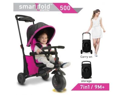 Smart Trike Tříkolka 7 v 1 Smartfold 500 růžová