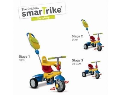 Smart Trike Tříkolka Breeze GL žluto červeno modrá