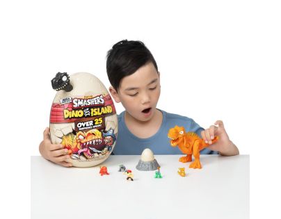 Smashers Dino Island Egg velké balení černý