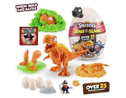 Smashers Dino Island Egg velké balení černý