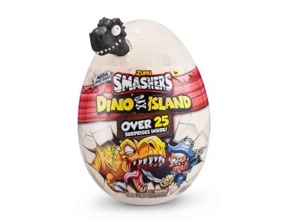 Smashers Dino Island Egg velké balení černý