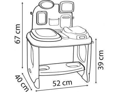Smoby Baby Care Center Vyšetřovací stůl s příslušenstvím