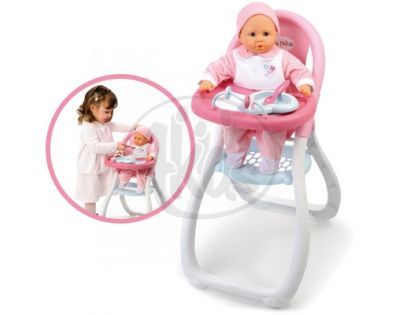 Smoby Baby Nurse Jídelní židlička pro panenku