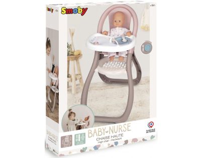 Smoby Baby Nurse Jídelní židlička pro panenky béžová