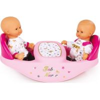 Smoby Baby Nurse Jídelní židlička pro panenky dvojčata 4