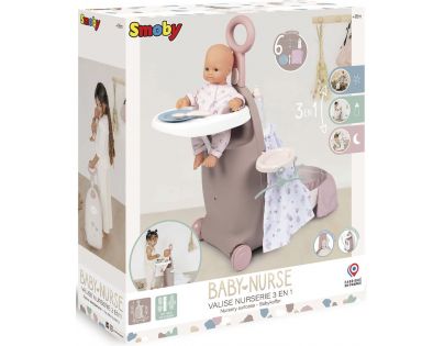 Smoby Baby Nurse Nursery kufřík 3 v 1 béžový