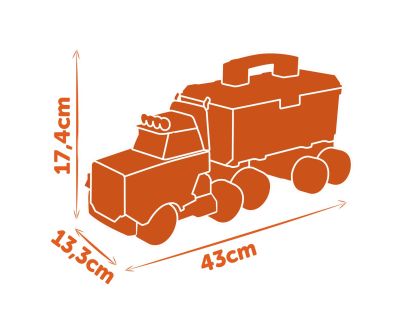 Smoby B&D Kamion s nářadím a vrtačkou - Poškozený obal