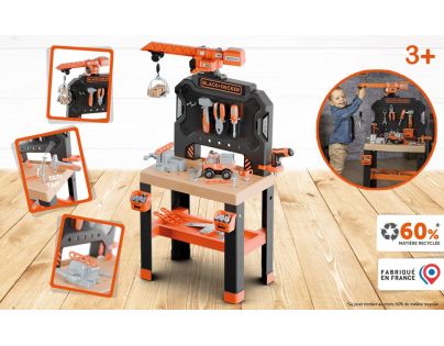 Smoby B&D Velká pracovní dílna s jeřábem