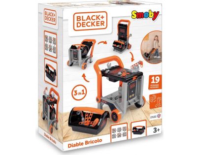 Smoby Black & Decker Dílenský vozík