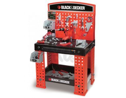 Smoby 500204 - Black&Decker Velká dílna s aku vrtačkou