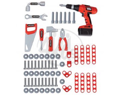 Smoby 500204 - Black&Decker Velká dílna s aku vrtačkou