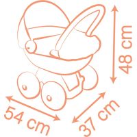 Smoby BN Kočárek hluboký pro panenky PRAM 5