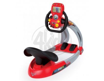 Trenažár V8 Cars se sedátkem a zvuky Smoby