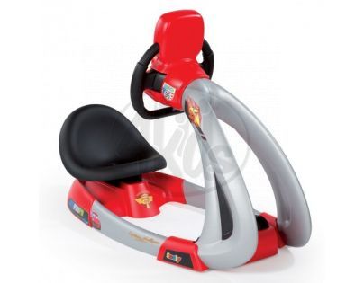 Trenažár V8 Cars se sedátkem a zvuky Smoby