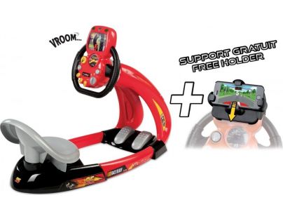 Smoby Cars Trenažér V8 Driver s držákem pro Smartphone