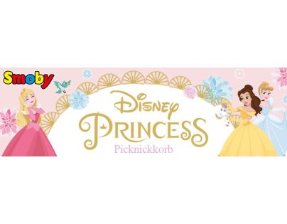 Smoby Disney Princess Piknikový koš  2 v 1