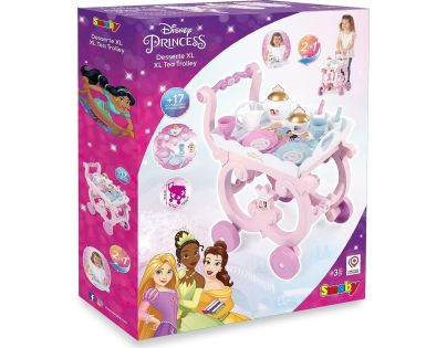 Smoby Disney Princess Servírovací vozík XL růžový - Poškozený obal