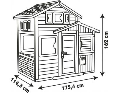 Smoby Domeček Evo Friends House rozšiřitelný