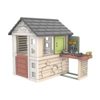 Smoby Domeček Life Nature s dílnou pro kutily