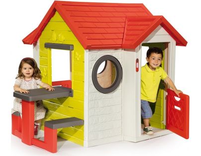 Smoby Domeček My House s piknikovým stolem