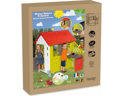 Smoby Domeček Nature s kuchyní