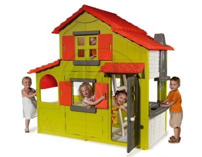 Smoby 320021 - Dvoupatrový dětský domeček Floralie