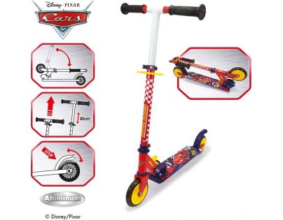 Smoby Koloběžka Cars skládací se 2 kolečky - Poškozený obal