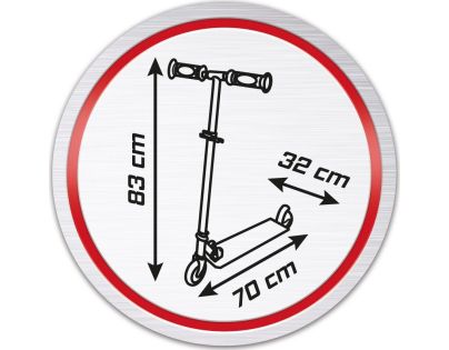 Smoby Koloběžka Cars skládací se 2 kolečky - Poškozený obal