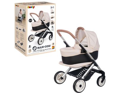 Smoby Kombinovaný kočárek Maxi Cosi pro panenky béžový