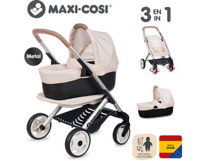 Smoby Kombinovaný kočárek Maxi Cosi pro panenky béžový
