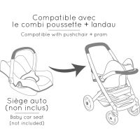 Smoby Kombinovaný kočárek Maxi Cosi pro panenky béžový 4