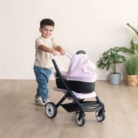 Smoby Kombinovaný kočárek Maxi Cosi pro panenky světle růžový 5
