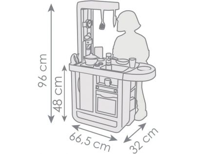 Smoby Kuchyňka Bon Appetit Cherry modrobílá elektronická