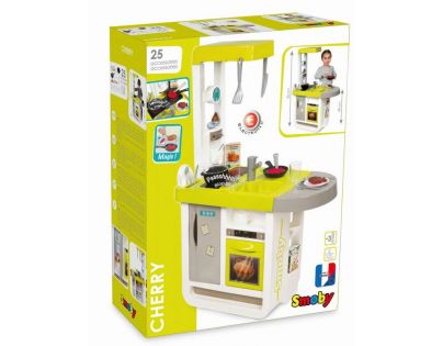 Smoby Kuchyňka Bon Appetit Cherry zeleno-šedá elektronická