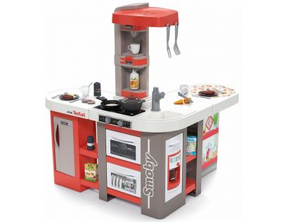 Smoby Kuchyňka Studio Tefal XXL Bubble červenobílá elektronická