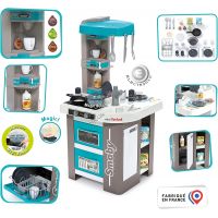 Smoby Kuchyňka Tefal Studio Bubble modrošedá elektronická 2