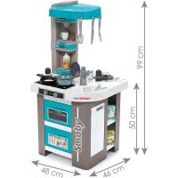 Smoby Kuchyňka Tefal Studio Bubble modrošedá elektronická 3