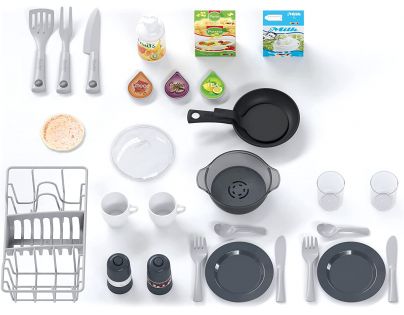 Smoby Kuchyňka Tefal Studio Bubble modrošedá elektronická