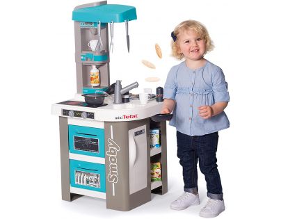 Smoby Kuchyňka Tefal Studio Bubble modrošedá elektronická