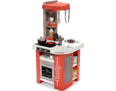 Smoby Kuchyňka Tefal Studio červenobílá elektronická