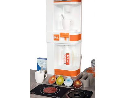 Smoby Kuchyňka Tefal Studio XL Bubble oranžovošedá elektronická - Poškozený obal