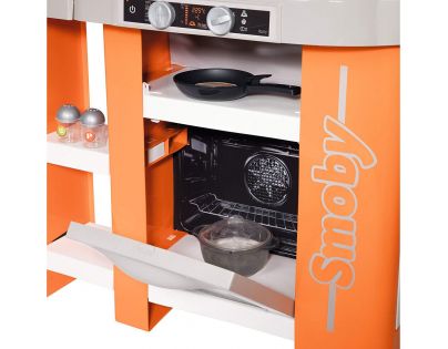 Smoby Kuchyňka Tefal Studio XL Bubble oranžovošedá elektronická